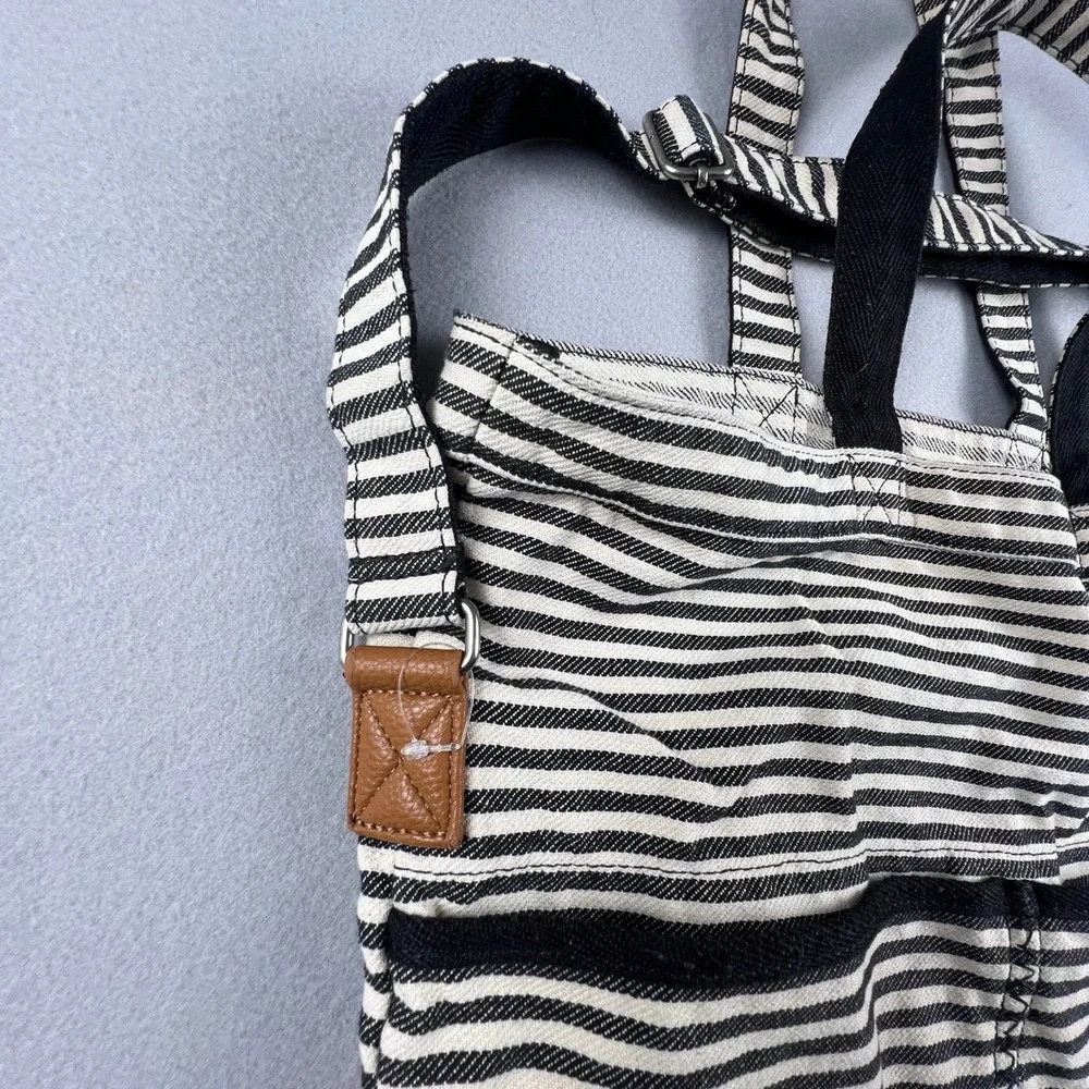Thirty-One Retro Metro Crossbody Bag Striped Canvas Tote Summer Sailor
